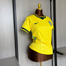 Camisa Brasil Home 2026 Feminina - Amarela