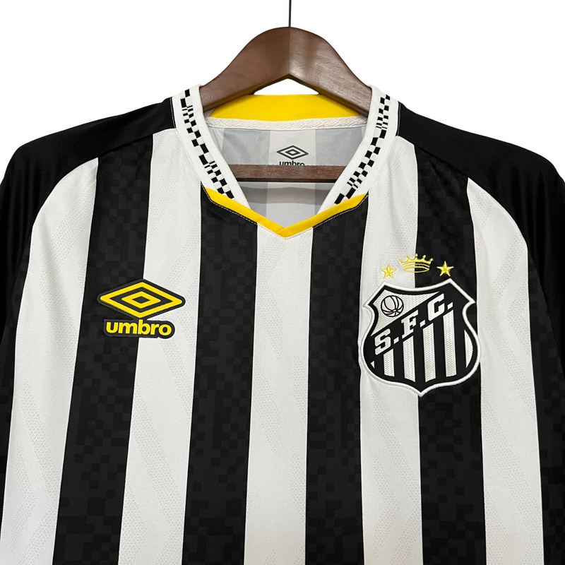 Camisa Santos II 2025/26 Masculina - Preto e Branco