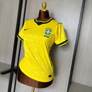 Camisa Brasil Home 2026 Feminina - Amarela