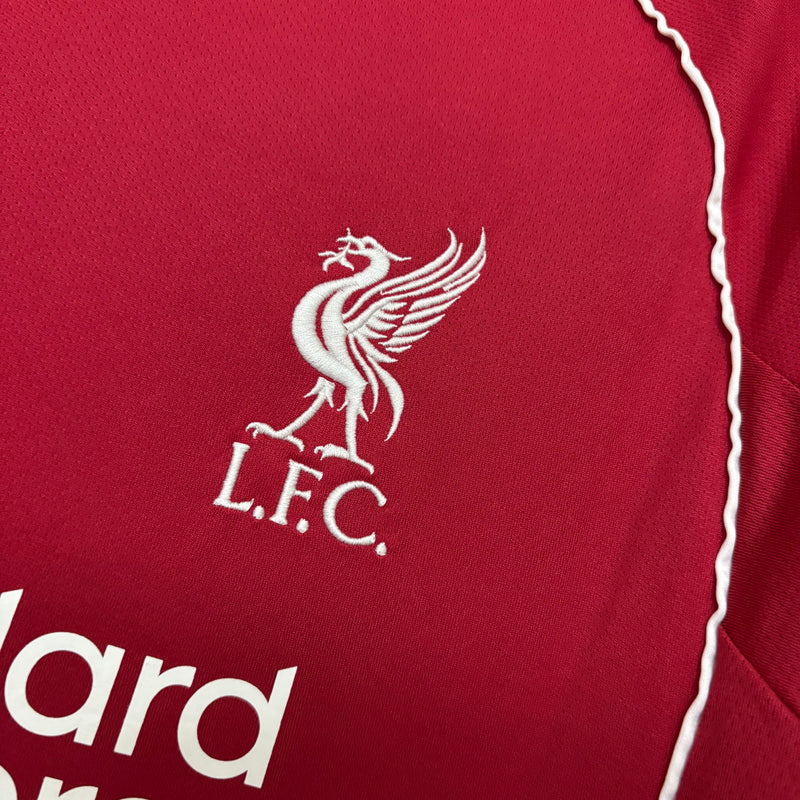 Camisa Liverpool Home 25/26 Manga Longa - Vermelha