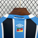 Camisa Grêmio Home 25/26 Manga Longa - Azul e Preta