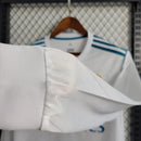 Camisa Retrô Real Madrid I Home Adidas 2017/18  Manga Longa Masculino Branco