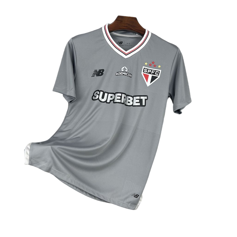 Camisa São Paulo III 2025/26 Masculina - Cinza