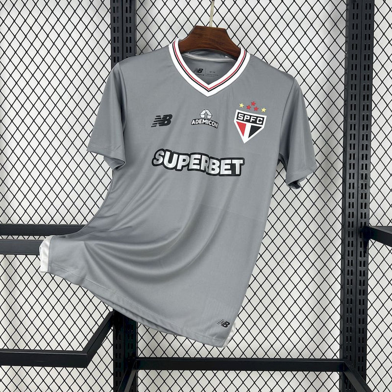 Camisa São Paulo III 2025/26 Masculina - Cinza