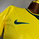 Camisa Brasil Home 2026 Feminina - Amarela