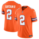 Jersey Denver Broncos Vapor F.U.S.E. Limited Laranja Mile High Collection 1977 Throwback