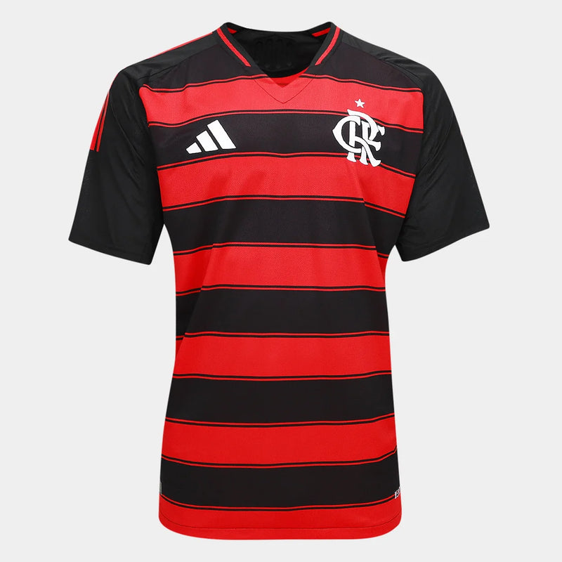 Camisa Flamengo I 2025/26 Jogador - Vermelho e Preto