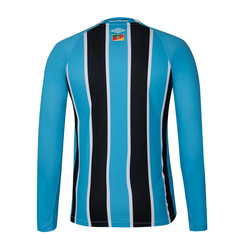 Camisa Grêmio Home 25/26 Manga Longa - Azul e Preta