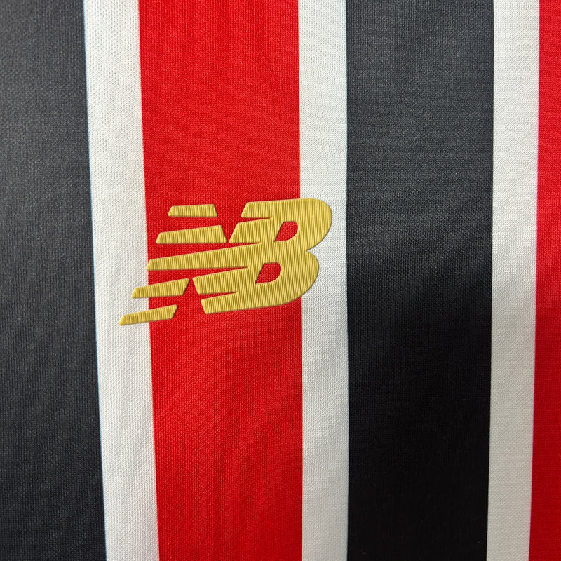 Camisa São Paulo Feminina Away 25/26 - Vermelha e Preta
