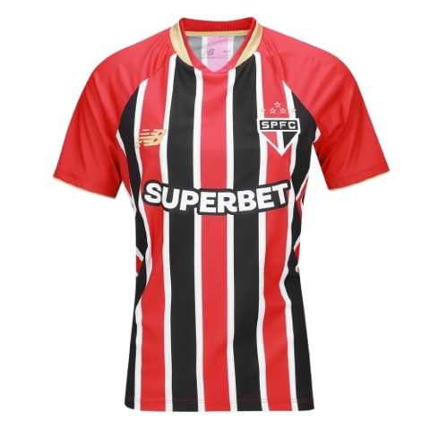 Camisa São Paulo Feminina Away 25/26 - Vermelha e Preta