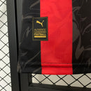 Camisa Milan Home 25/26 - Preta e Vermelha