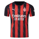 Camisa Milan Home 25/26 - Preta e Vermelha