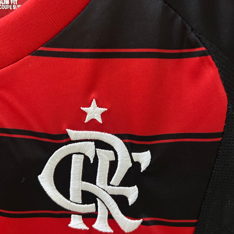 Conjunto Infantil Flamengo I 25/26 - Vermelho e Preto