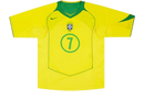 Camisa Brasil Home 2004 Retrô - Amarela