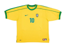 Camisa Brasil Home 1998 Retrô - Amarela
