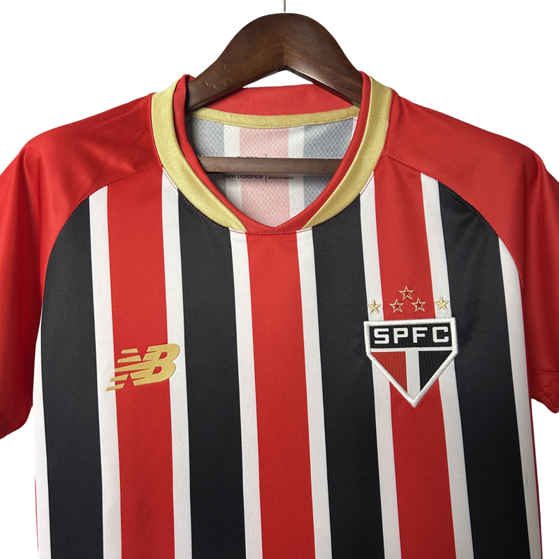 Camisa São Paulo Feminina Away 25/26 - Vermelha e Preta